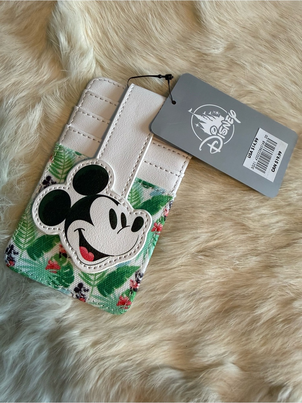 Disney Parks Mickey Mouse Tropical Print Cardholder